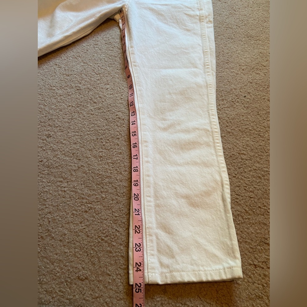 NWT RE/DONE 90s High Rise Loose Jean in White Size 24 - Picture 15 of 16
